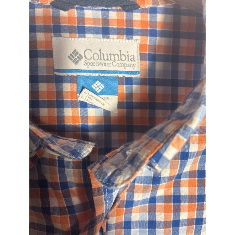 Columbia Men's Long Sleeve size Large Mens Plaid Shirt - Picture 2 of 7
